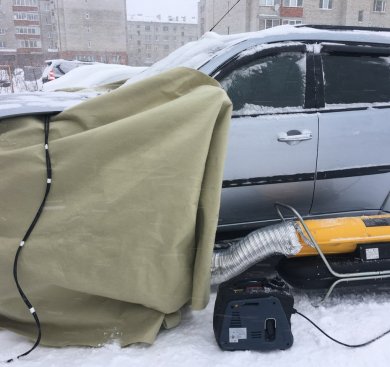 Отогрев авто